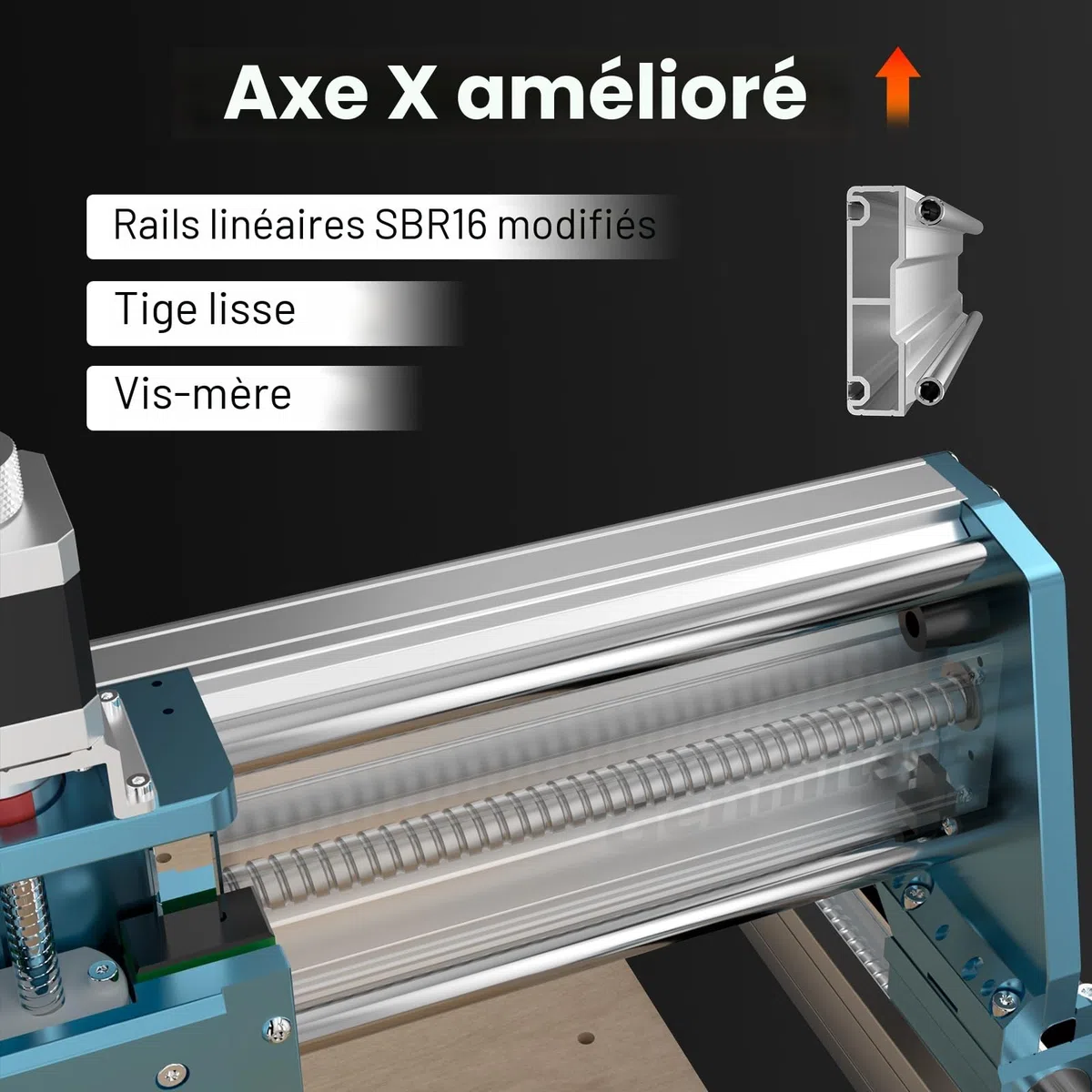 Genmitsu Fraiseuse CNC 4040-PRO MAX pour fraisage du bois, du métal et de l'acrylique, contrôle GRBL, machine à graver 3 axes avec toupie de 710 W et entraînement sur rail linéaire