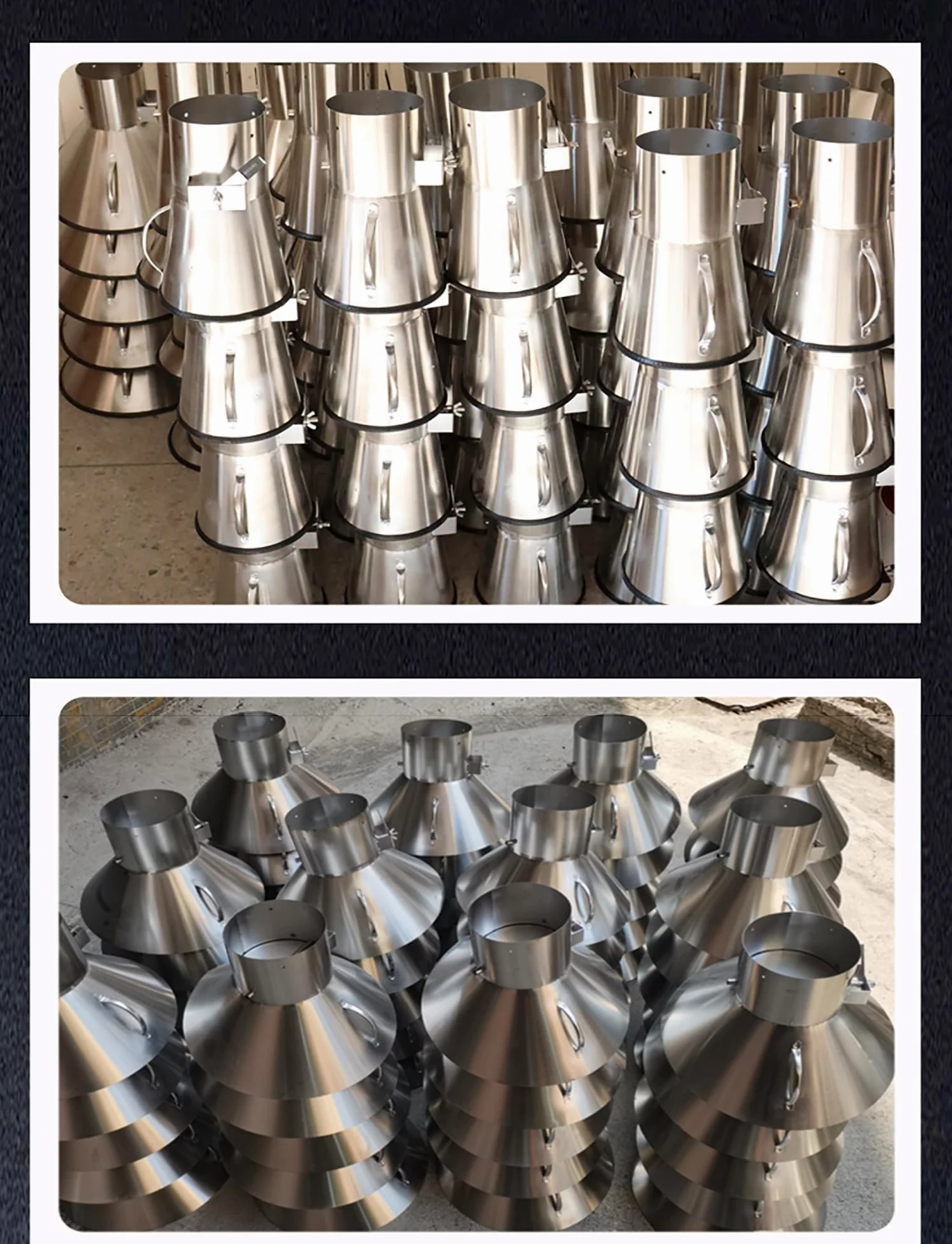 Hotte aspirante carrée en acier inoxydable - Collecteur de fumée industriel for le soudage, la découpe laser et l'extraction de poussière(23.6x15.8"/600x400mm)
