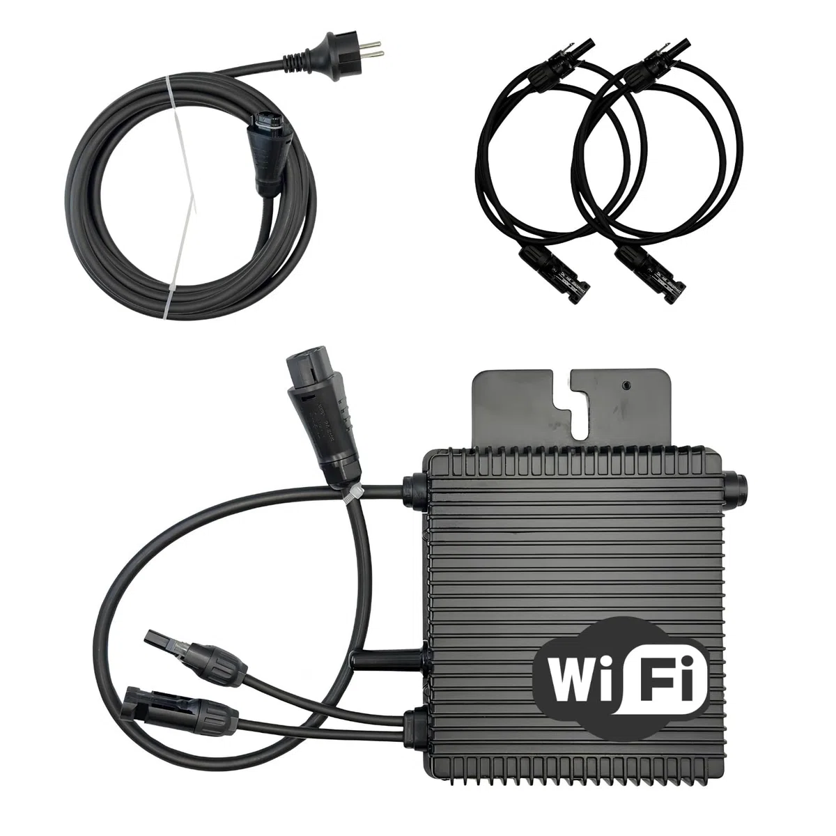Pack Hoymiles HMS-500W-1T Micro-onduleur 500W – WiFi & Bluetooth – pour 1 Panneau + Câble AC HMS 5m + 2 Rallonges Staubli MC4 1m