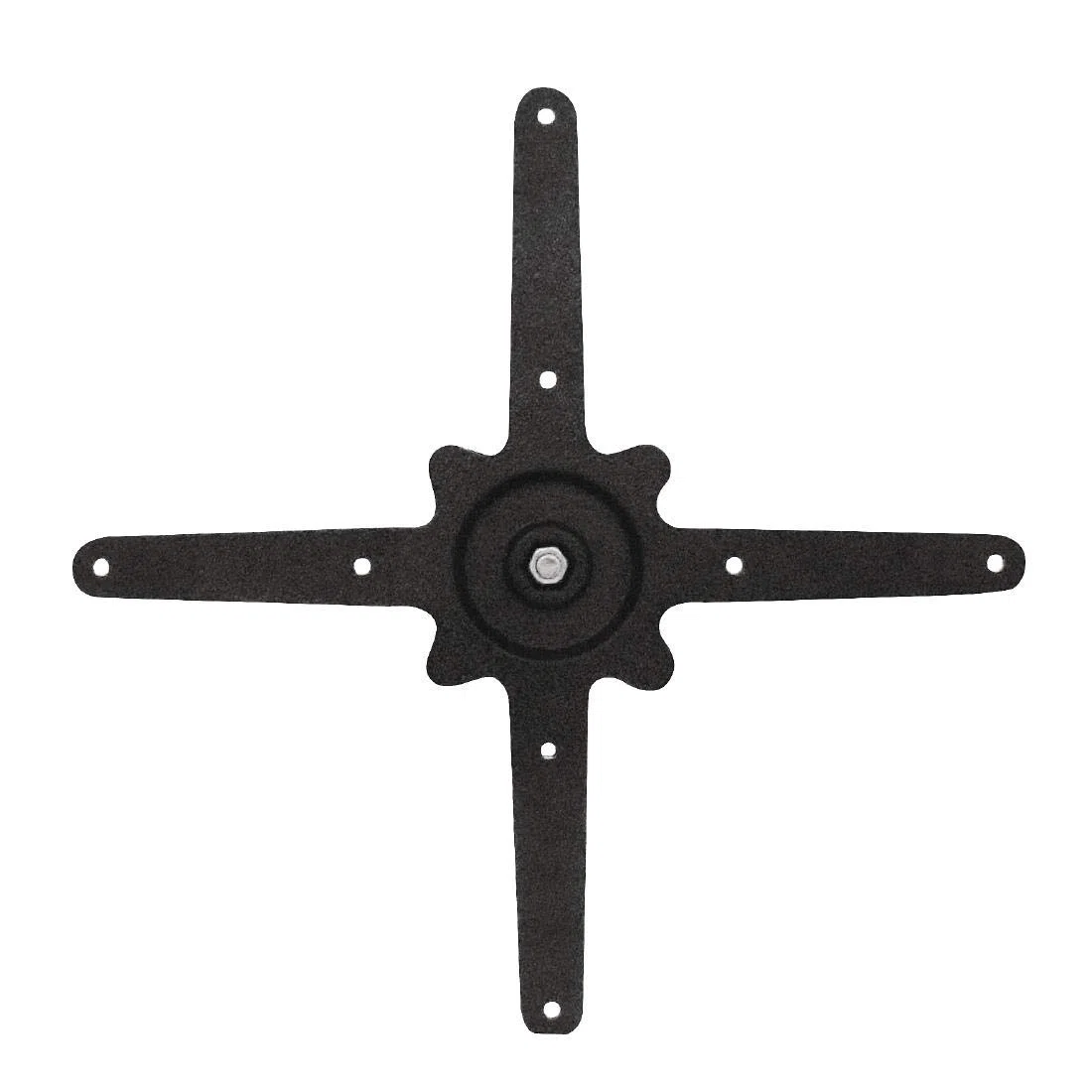 Bolero Pied de Table en Fonte, Noir, Dimensions : 720(H)x 395(L)mm, Hauteur Standard, Usage Intérieur & Extérieur, Compatible Plateaux Ronds jusqu'à 800 mm, GD385