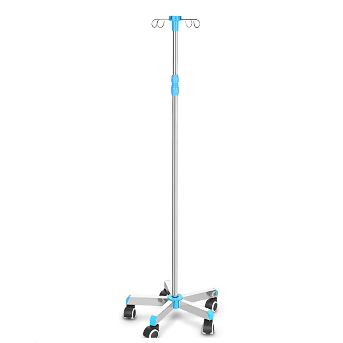 Perche IV D'égouttement IV Sur Roues Médical, Support D'égouttement Portatif Réglable en Hauteur en Acier Inoxydable (Size : Stainless Steel 5leg)
