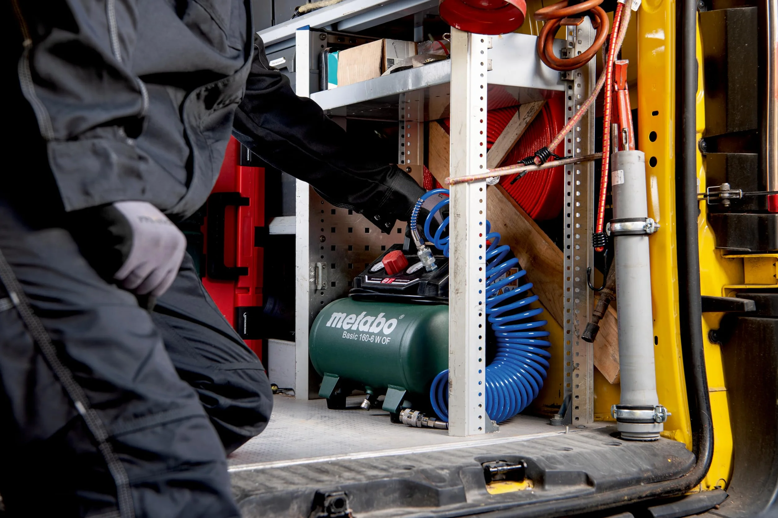 metabo Basic 160-6 W OF Compresseur à Piston Sans Huile, 6l, 8 Bar