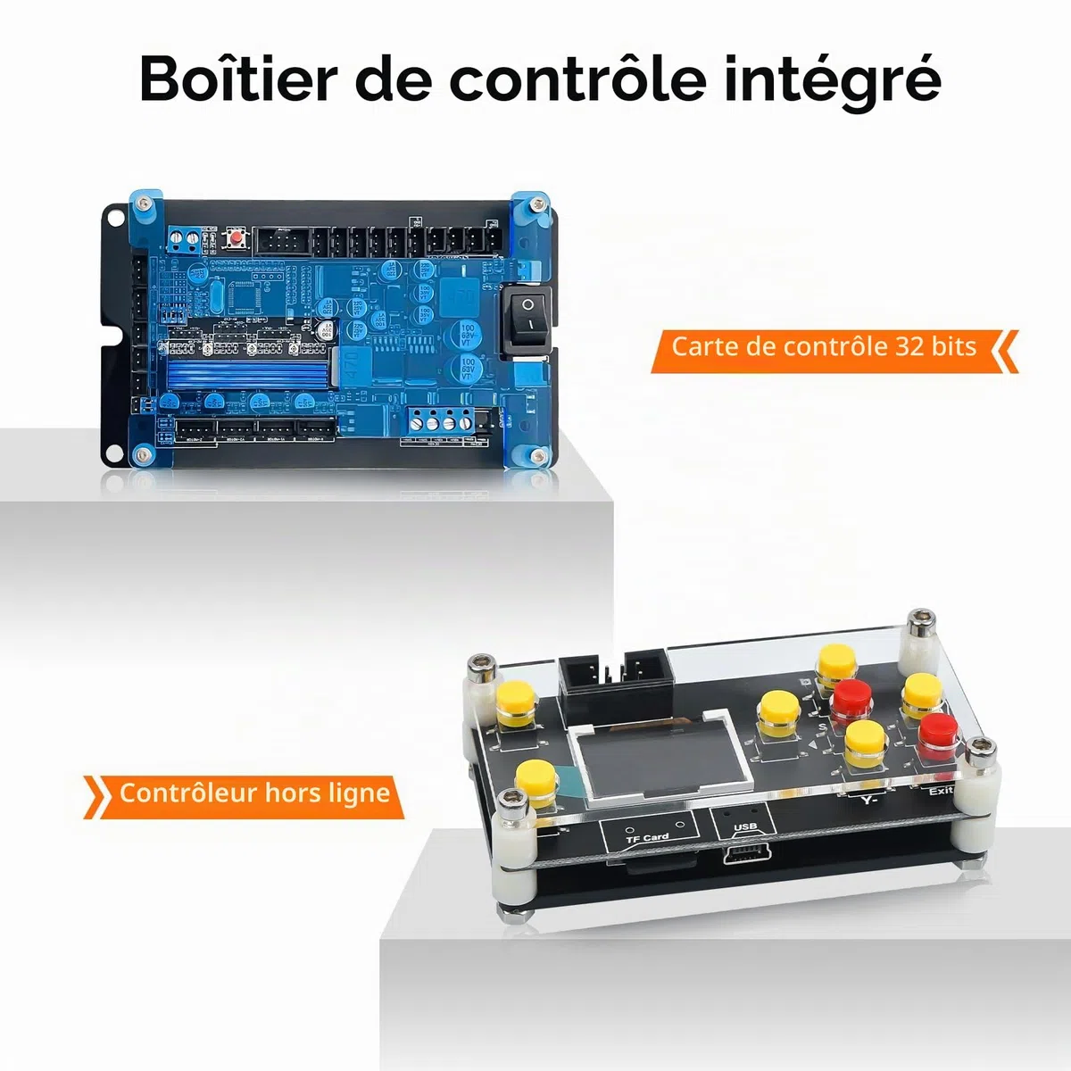 Annoytools CNC Fraiseuse All-Metal CNC 3018 PRO MAX avec Broche de 500 W, Interrupteurs de Fin de Course et Arrêt d'urgence, 300 x 180 x 80 mm Zone de Travail pour Bois, Acrylique, Métal Mou