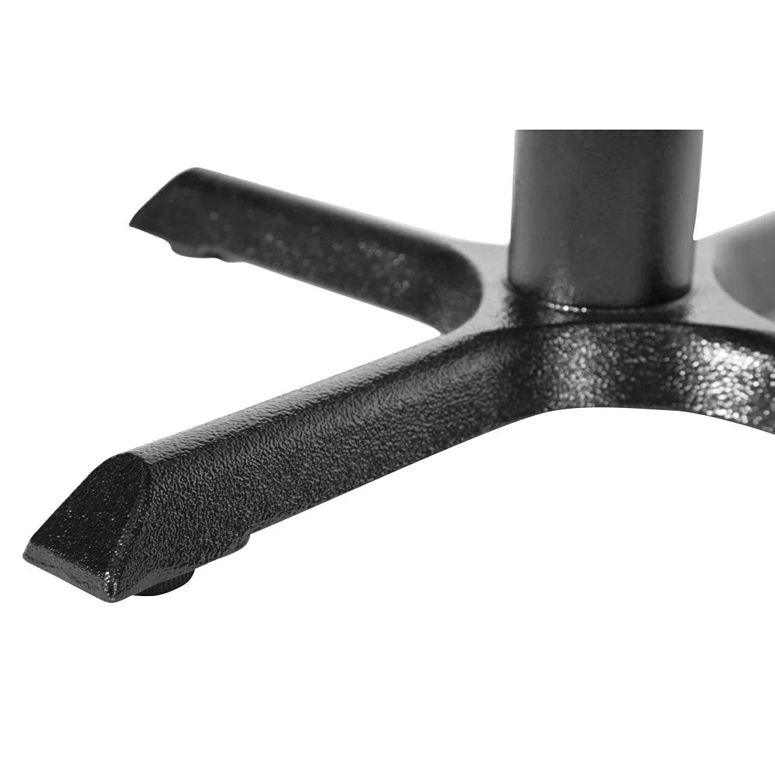 Bolero Pied de Table en Fonte, Noir, Dimensions : 720(H)x 395(L)mm, Hauteur Standard, Usage Intérieur & Extérieur, Compatible Plateaux Ronds jusqu'à 800 mm, GD385