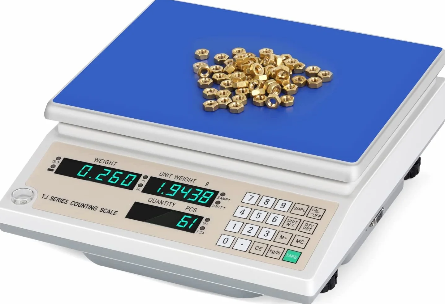 Bonvoisin Balance de Comptage Industrielle Numérique 3-15kg / 0.1-1g Balance de Comptage de Pièces kg/lb Conversion d'Unités (30kg/66lb, 1g/0.0022lb)
