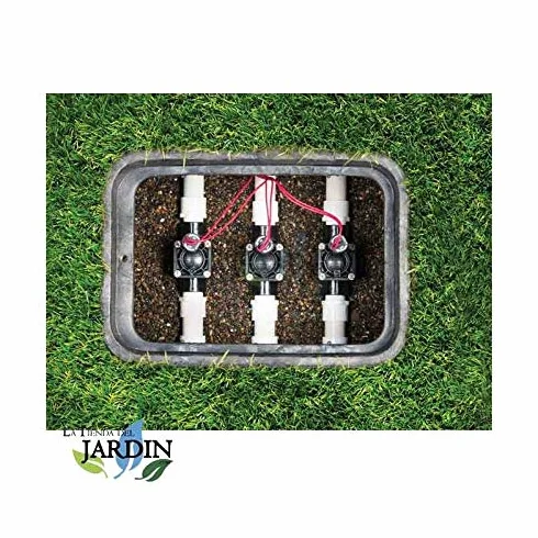 Suinga Lot de 4 électrovanne PGV-100 mm Hunter 1" 24 V filetage mâle compatible avec tout programmeur noir