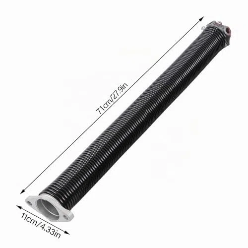 Ausla 2 Ressorts de Torsion pour Porte de Garage de 2 Pouces, Fabriqués en Bobine d'Acier et Baril en Aluminium, Minimum 18 000 Cycles pour Remplacement et Installation Familiale (11x70cm)