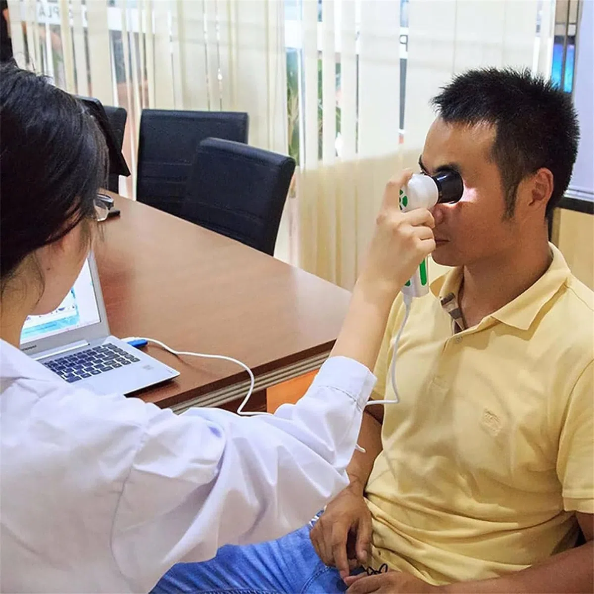 ZHIXUMM Analyseur D'Iris pour CaméRa Iridologique, Interface USB 2.0, Iriscope avec Objectif Iris 30x Et Logiciel D'Analyse, CaméRa D'Analyse Iridologique, 12 Millions De Pixels