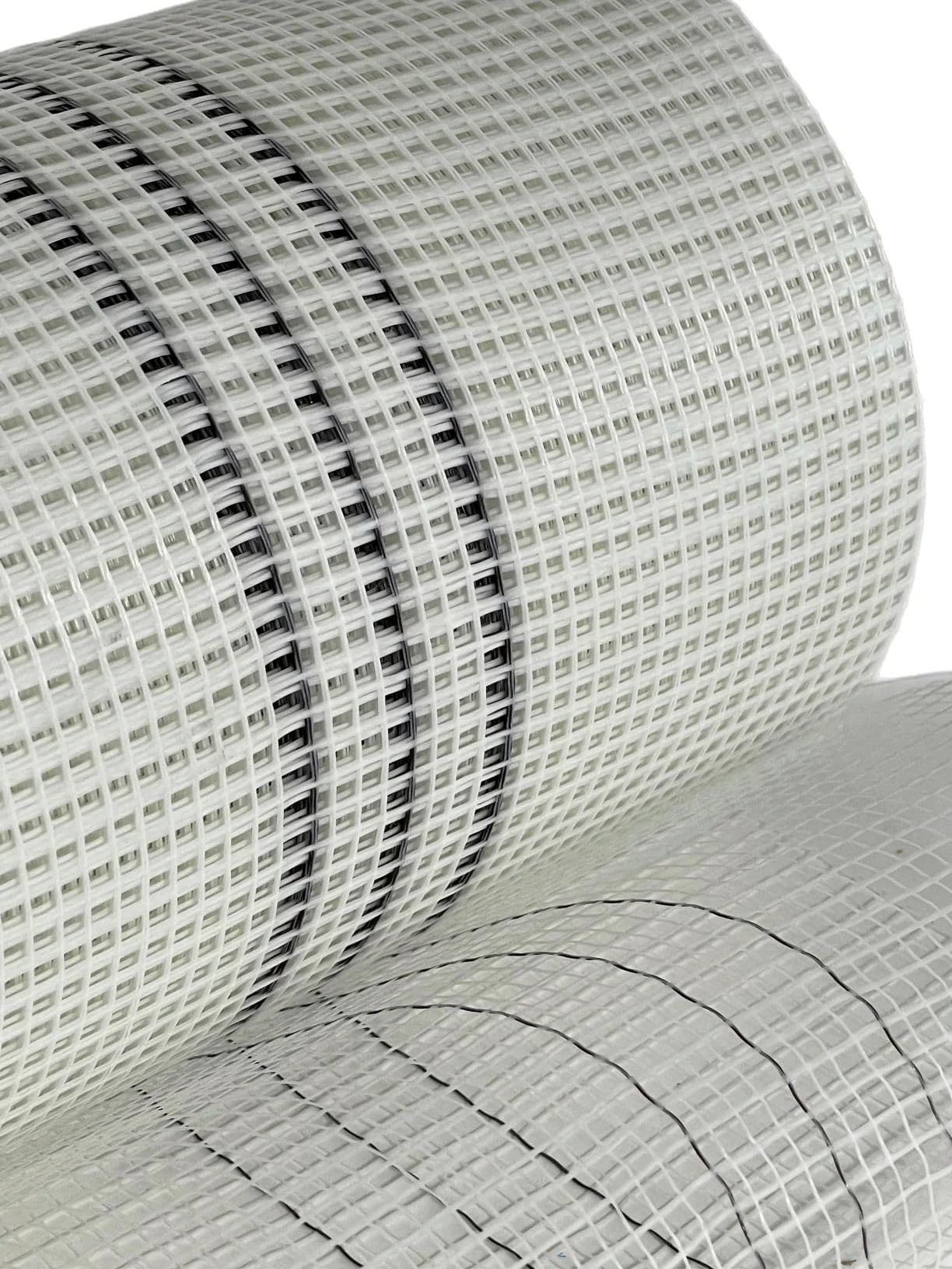 Lot de 3 rouleaux de tissu en fibre de verre 165 g/m² Blanc 4 mm x 4 mm