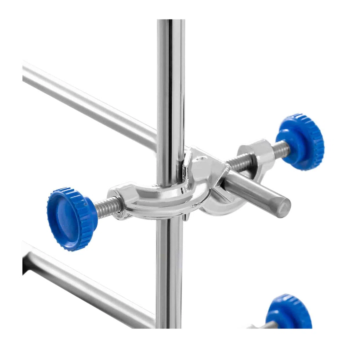 Steinberg Systems SBS-LS-600 Support Statif Universel De laboratoire Avec Matériel De Fixation (Tige : 600 x 10 mm, avec 3 pinces, avec 3 anneaux (60 / 80 / 100 mm))