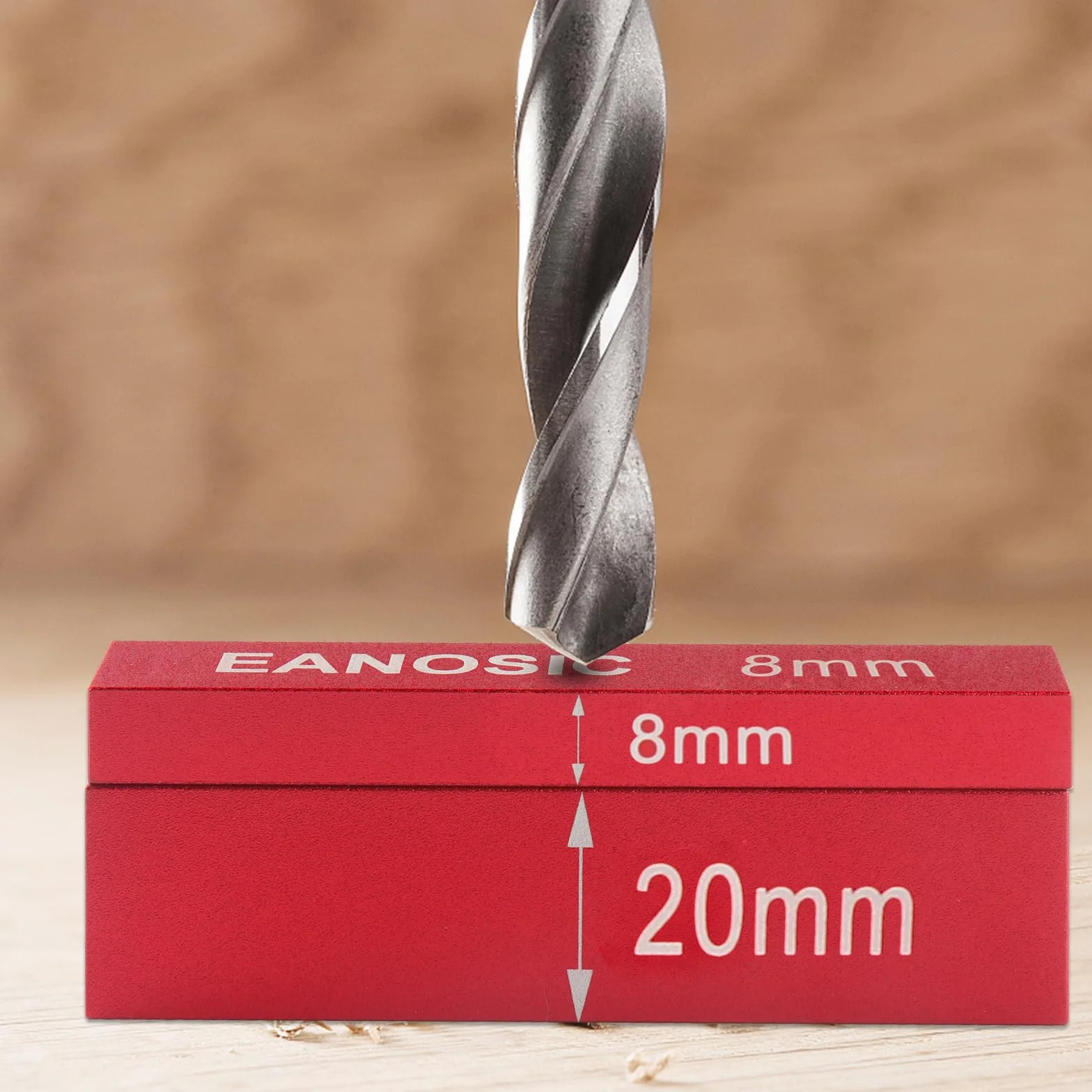 EANOSIC Lot de 15 blocs de configuration métriques en aluminium pour routeur et scie à table, accessoires de travail du bois, barres avec marquages de taille gravés au laser