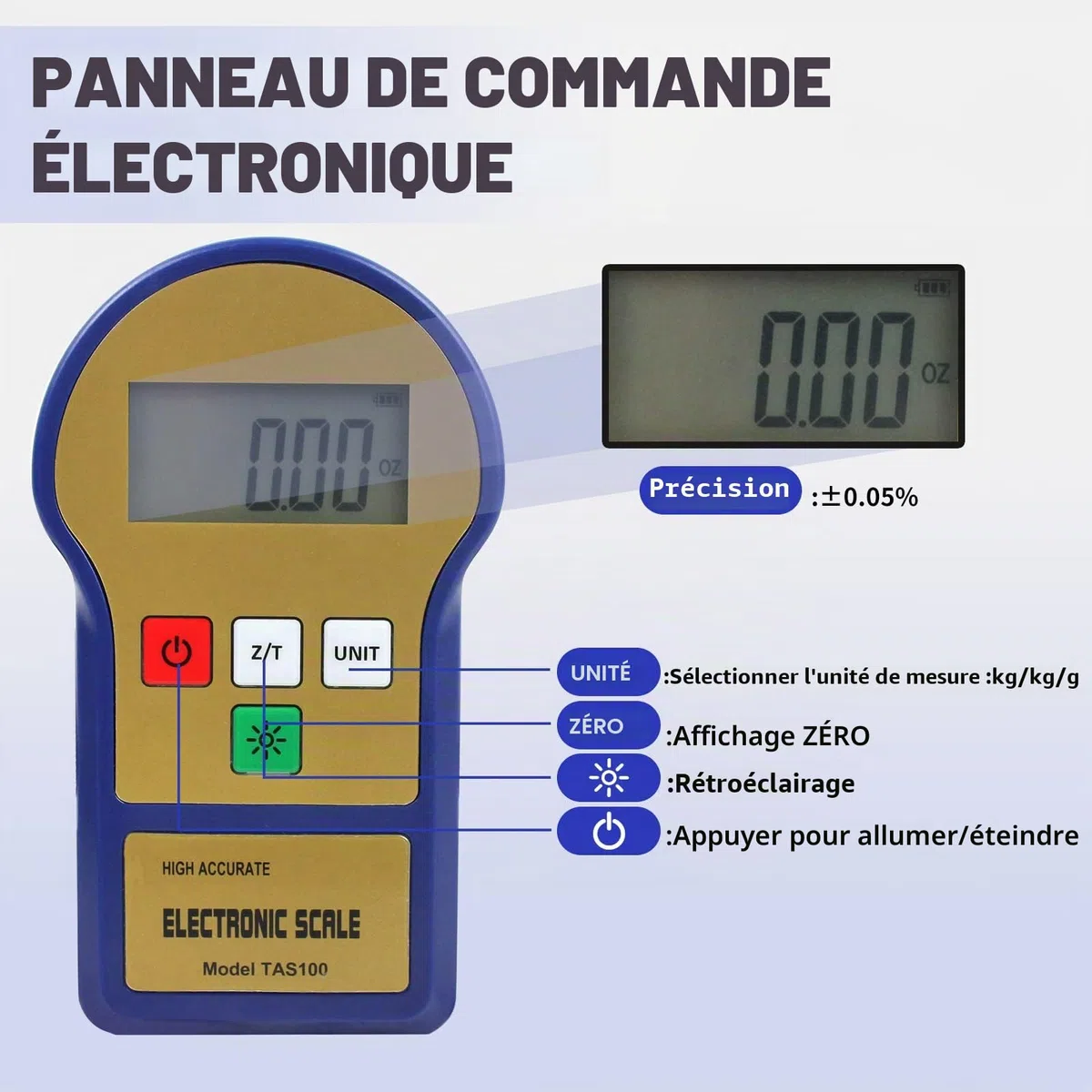 BACOENG Electronique Numérique Réfrigérant Chargement Poids Balance 100 kg pour Chauffage, Ventilation et Climatisation, écran LCD avec éclairage Arrière, Sacoche de Transport Portable