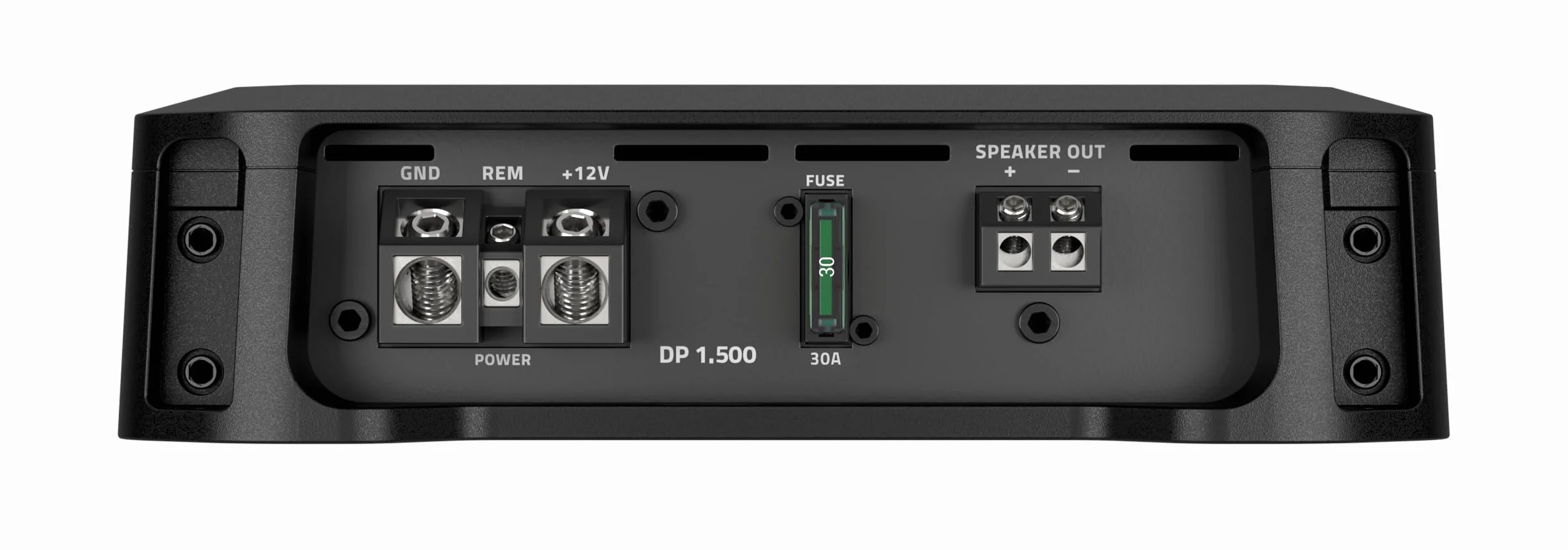 Hertz DP 1.500 Amplificateur Mono Subwoofer, Classe D, ADC, USS, Protection Thermique, Filtres Variables, 1180W Total, Noir | Classe D, THD 0,2 %, S/N 99 dB, crossover réglable, entrées haut et bas, bass boost réglable