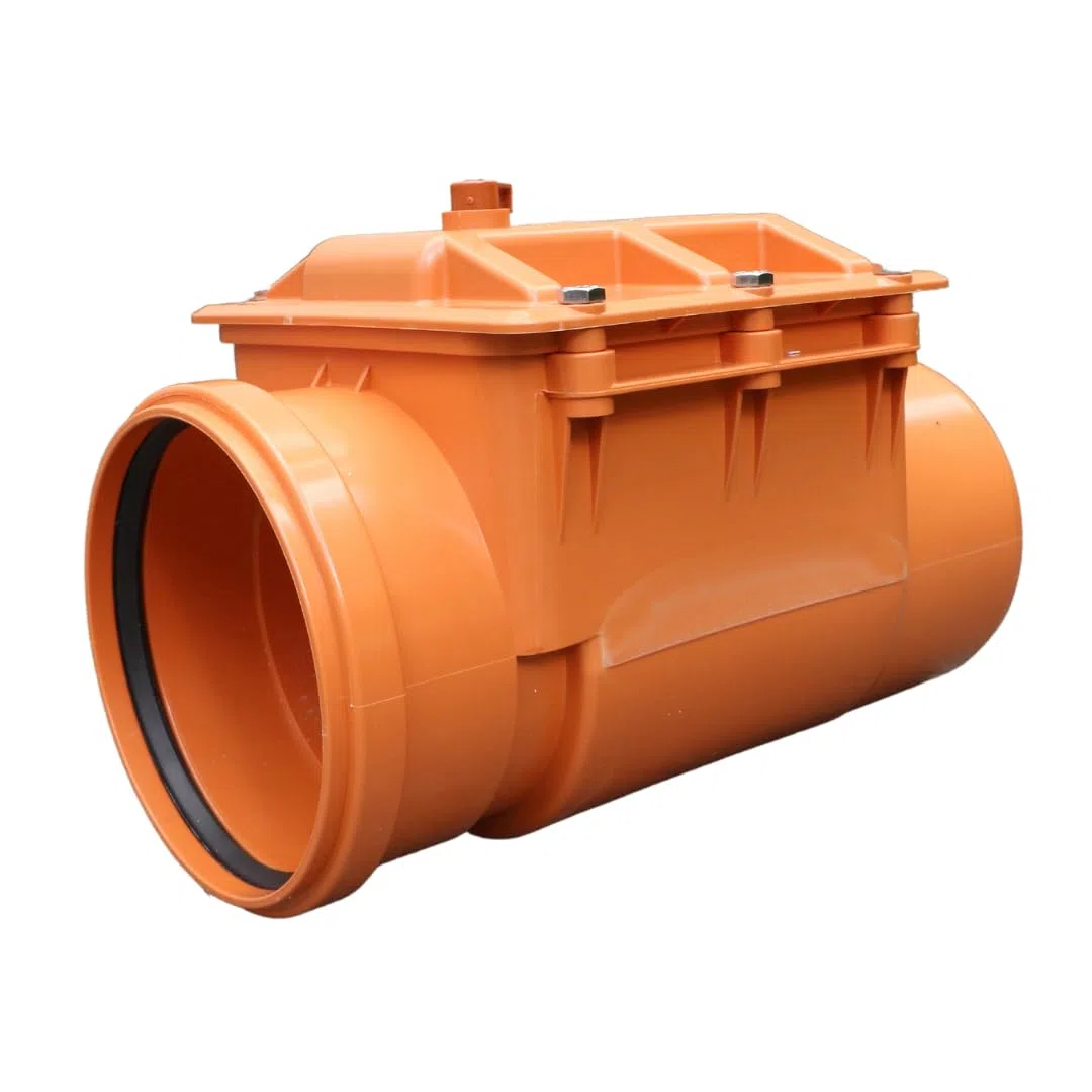 Clapet Anti-Retour Avec Verrouillage Ø 50 à 200 en Orange et Gris au Choix (DN 200 Orange)