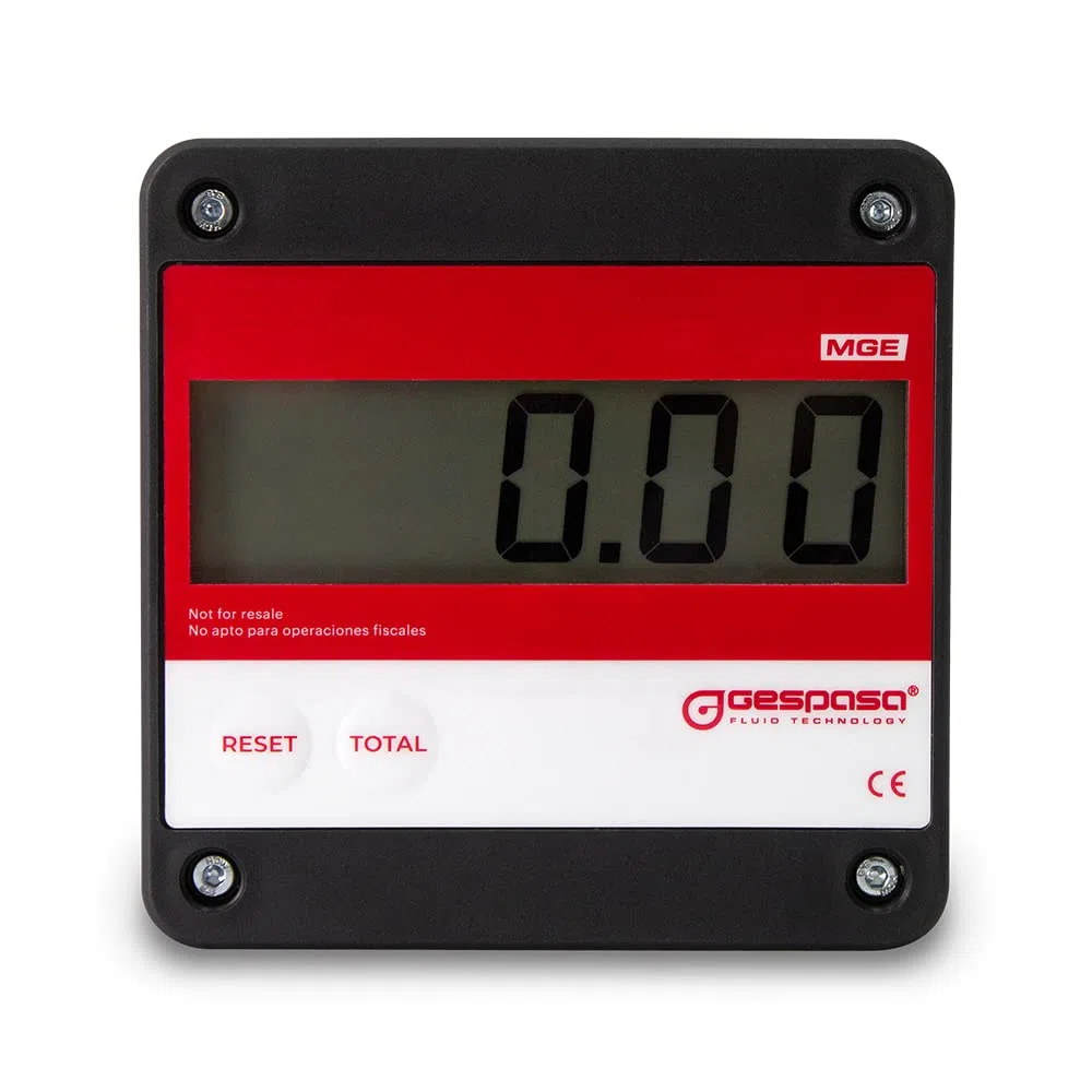GESPASA - MGE-110 Compteur litres / jauge pour diesel et lubrifiant, haute précision ± 0,5 % avec débit jusqu'à 110 l/min