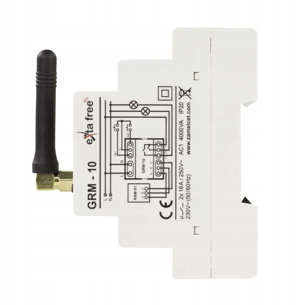 Hochmodern, Einfach zu bedienen, Schnell zu installieren, zuverlässig, zukunftsweisend, Telefonsteuerung, energiesparend, Bequem zu steuern, 2-Kanal-GSM-Controller GRM-10 Exta Free Zamel
