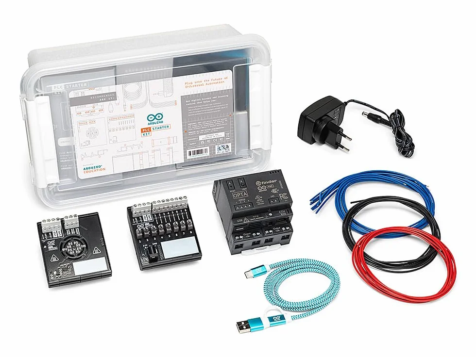 Arduino PLC Starter Kit [AKX00051] - Kit de démarrage pour l’automatisation Industrielle, idéal pour l’Apprentissage des contrôleurs logiques programmables avec Arduino
