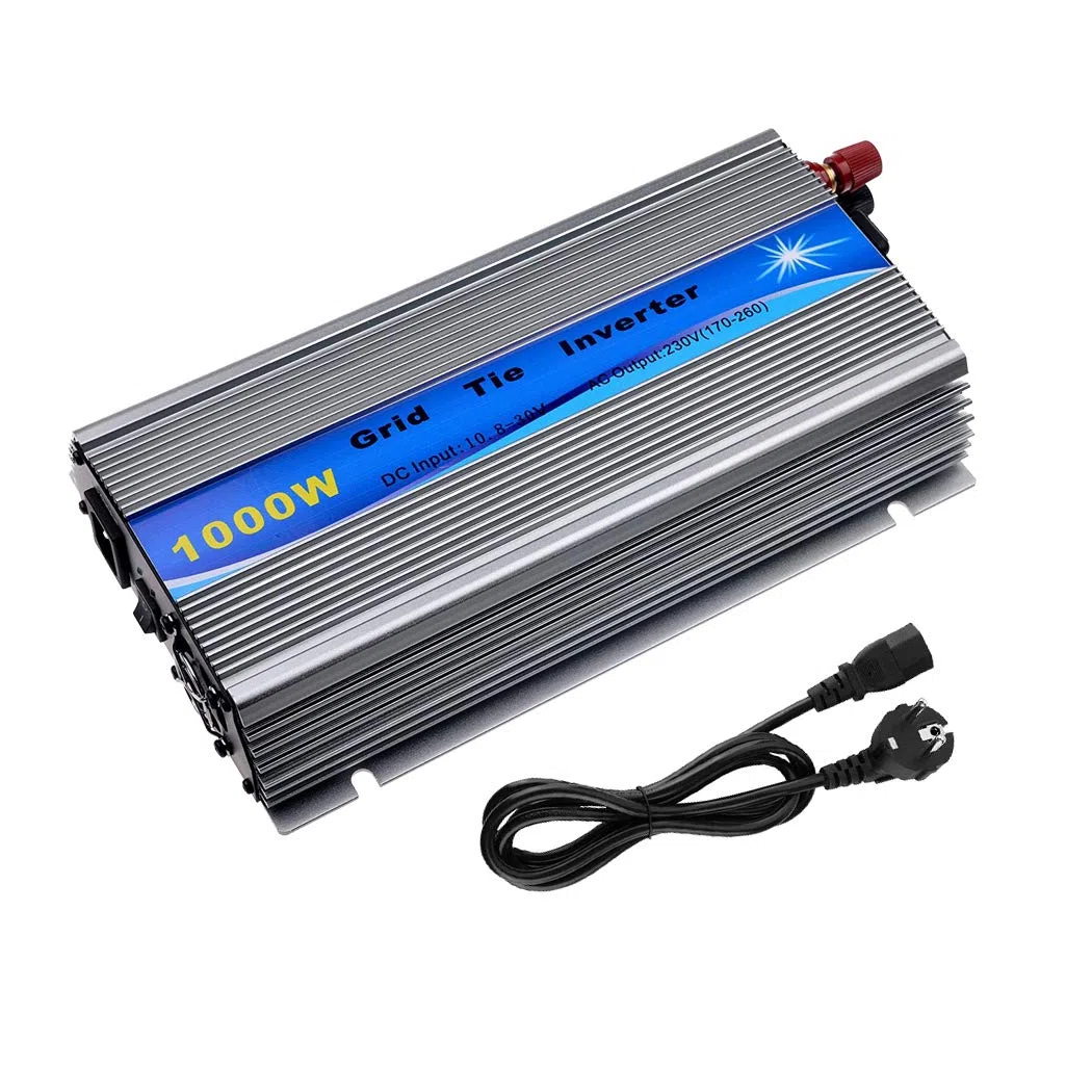 Y&H Onduleur solaire MPPT - 1000 W - Entrée solaire 15-28 V CC - Pour panneau solaire 12 V - Sortie CA 190 V-260 V - Alimentation sinusoïdale pure reliée