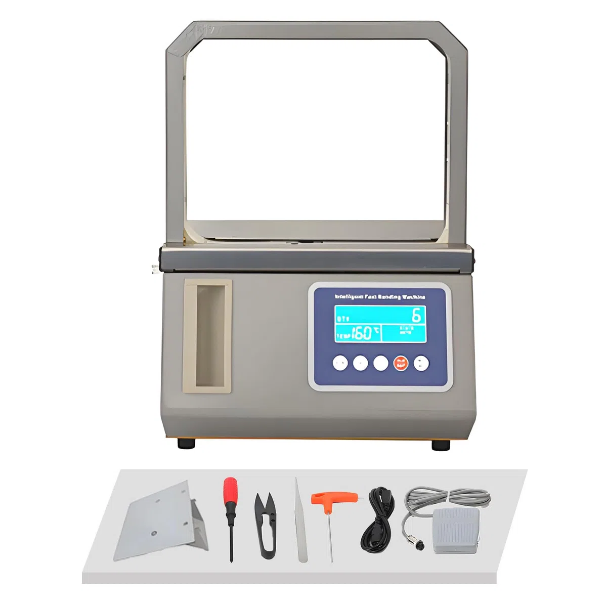 Machine de cerclage de table automatique électrique pour reliure de papier et emballage industriel