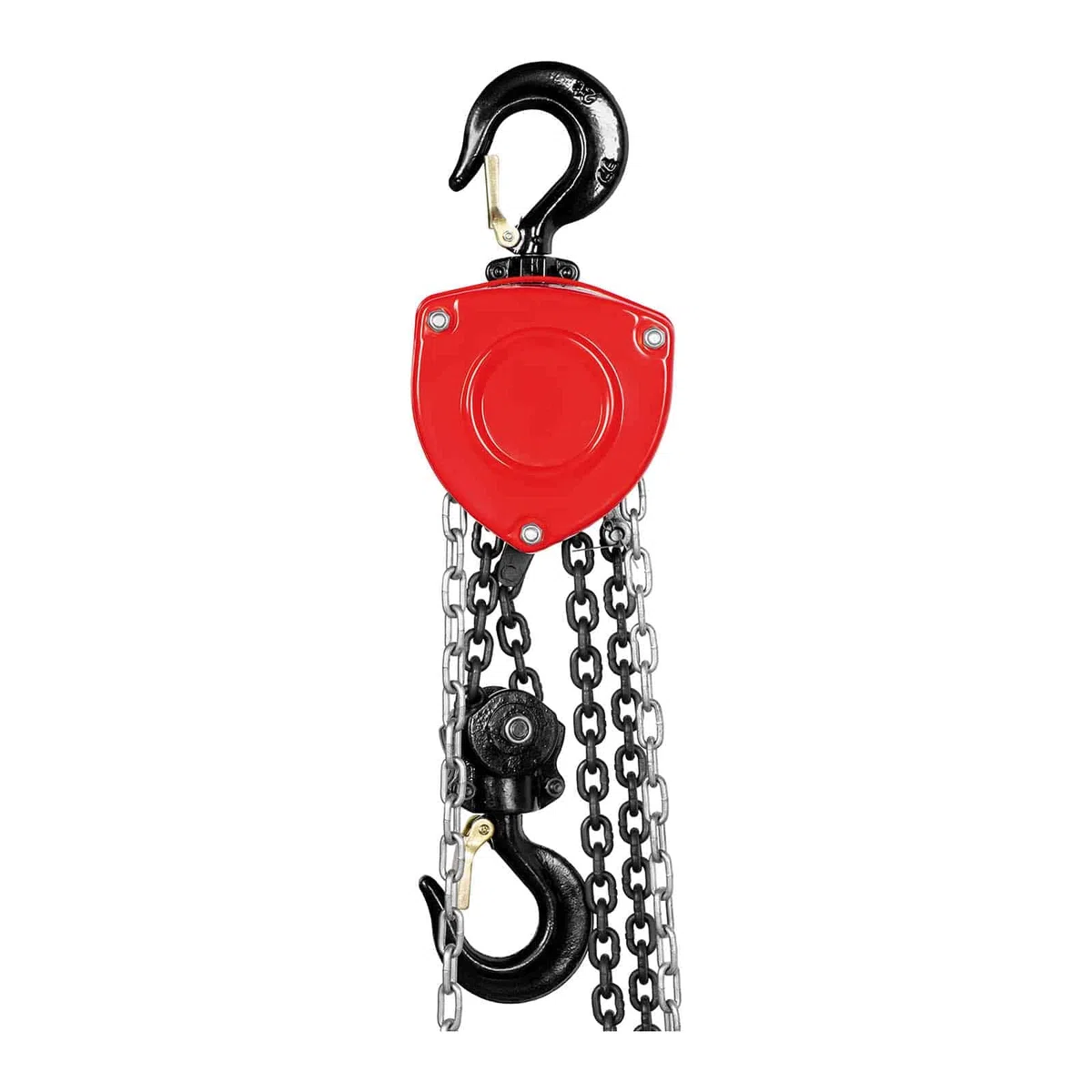 Steinberg Systems SBS-FZ 2000/6M Palan Manuel Mécanique À Chaine Poulie 2 tonnes (Capacité de charge : 2 000 kg, Hauteur levage : 6 m, Matériau : acier au carbone, chromé, Maillons chaine : 6 mm,)