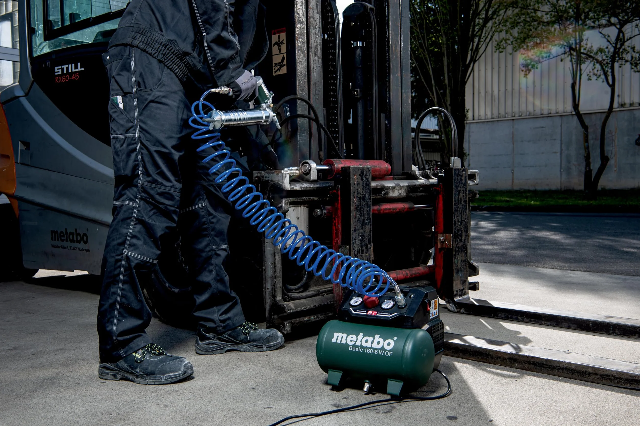 metabo Basic 160-6 W OF Compresseur à Piston Sans Huile, 6l, 8 Bar