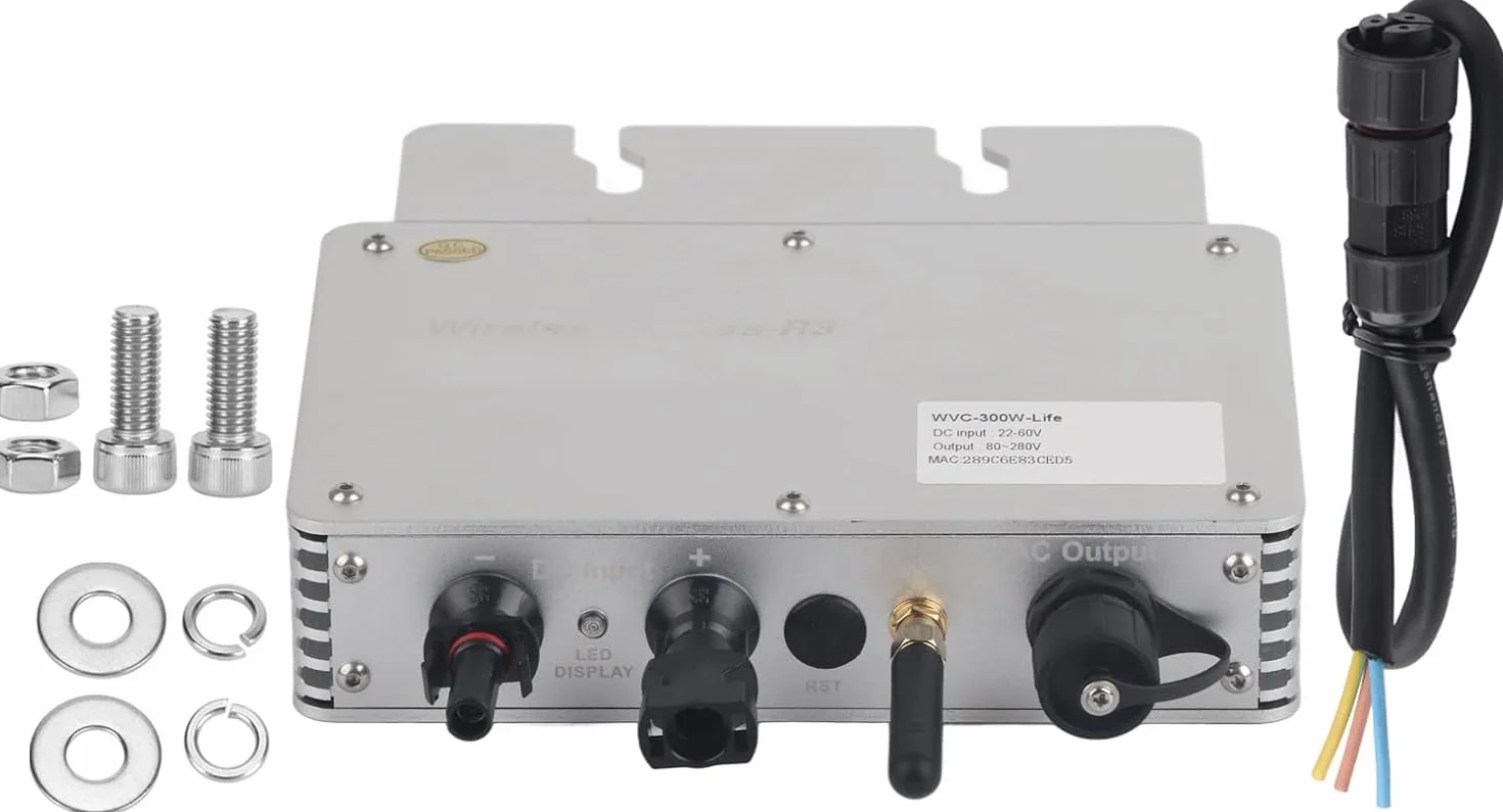 onduleur Solaire, étanche IP65, système de Production d'énergie Solaire photovoltaïque à onduleur à Onde sinusoïdale (230 V)