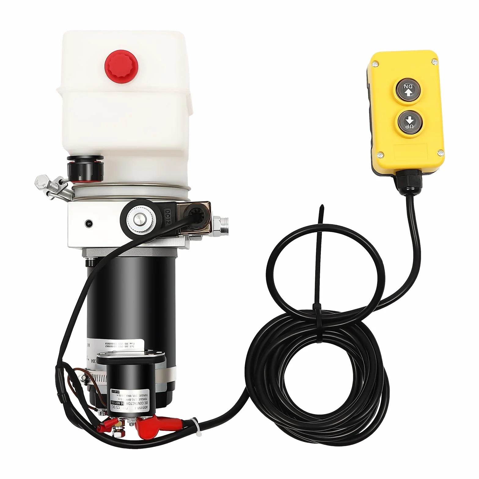 Pompe hydraulique 12 V, pompe hydraulique pour remorque basculante, entraînement par gravité, petite hydraulique, convient pour remorques basculantes et élévateurs stationnaires