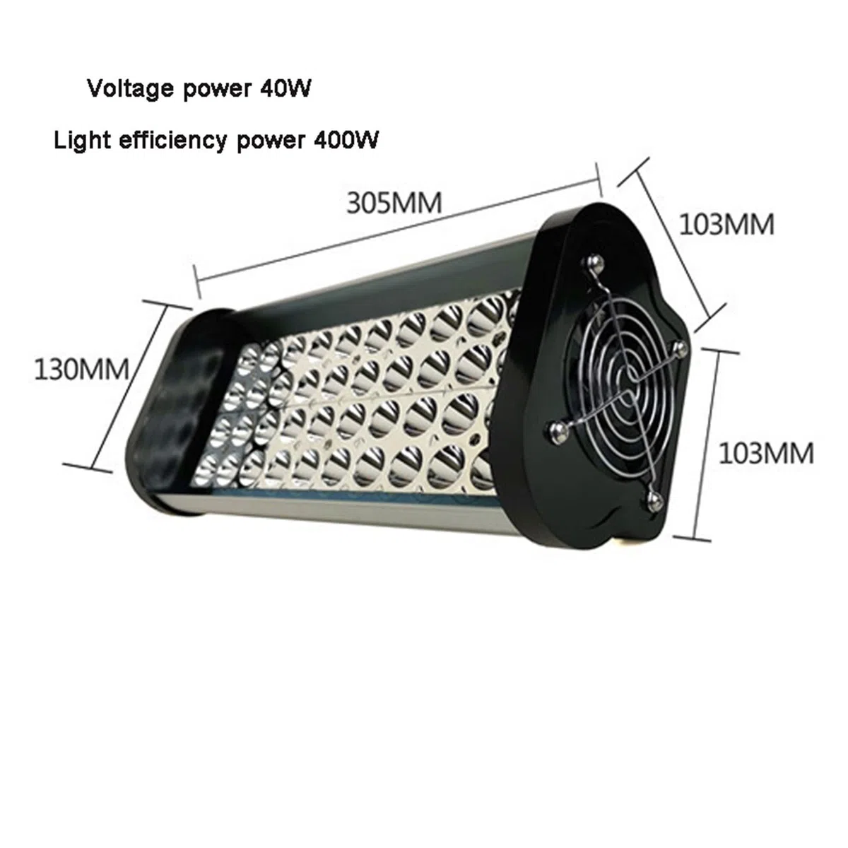 Projecteur LED 400W LED Lampe de polymérisation colloïdale UV Portable tête d'impression imprimante Photo à Jet d'encre durcissant 395nm COB Lampe à LED UV Lumières menées de Paysage d'étape(405nm)
