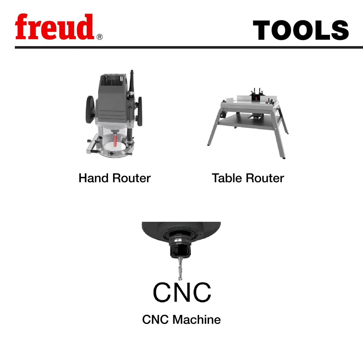 Freud 91-108 : jeu de 9 embouts de base (tige de 1,27 cm)