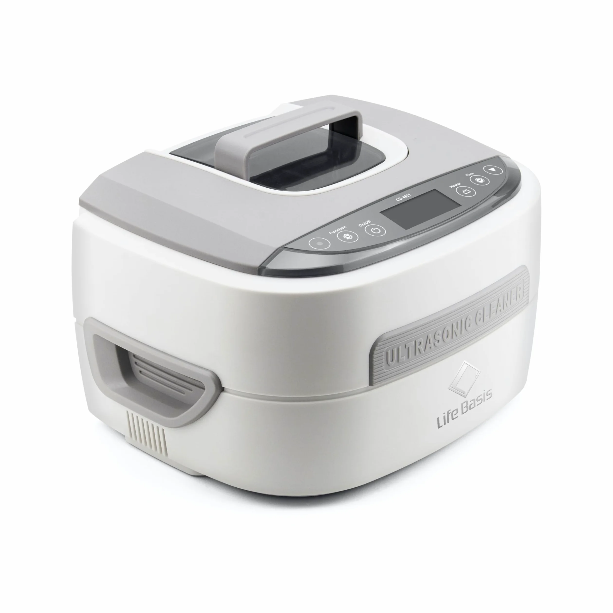 LifeBasis Nettoyeur Ultrasons 2.5L, Bac Ultrasons avec 1-30 Minutes Réglable, Degas et Chauffage Fonction pour Nettoyant Lunettes Montres Bijoux et Argent