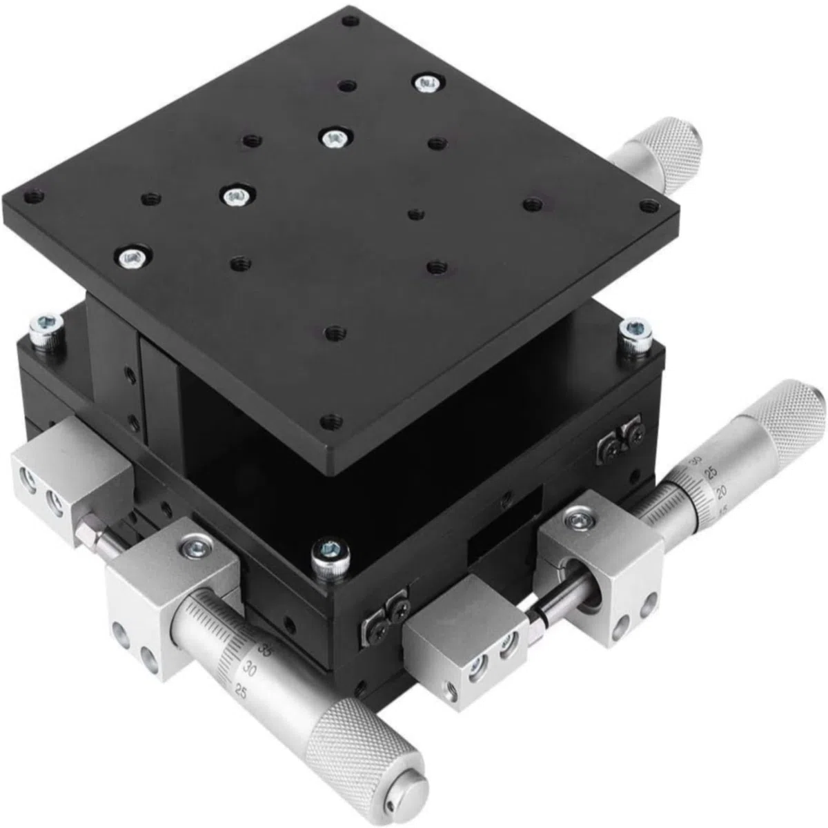 Table 3 Axes, Ld90 LM Xyz Plate Forme De Coupe À 3 Axes Table Coulissante De Réglage De Scène Linéaire Manuelle pour Machines De Production Équipement De Test N 90 X 90 Mm