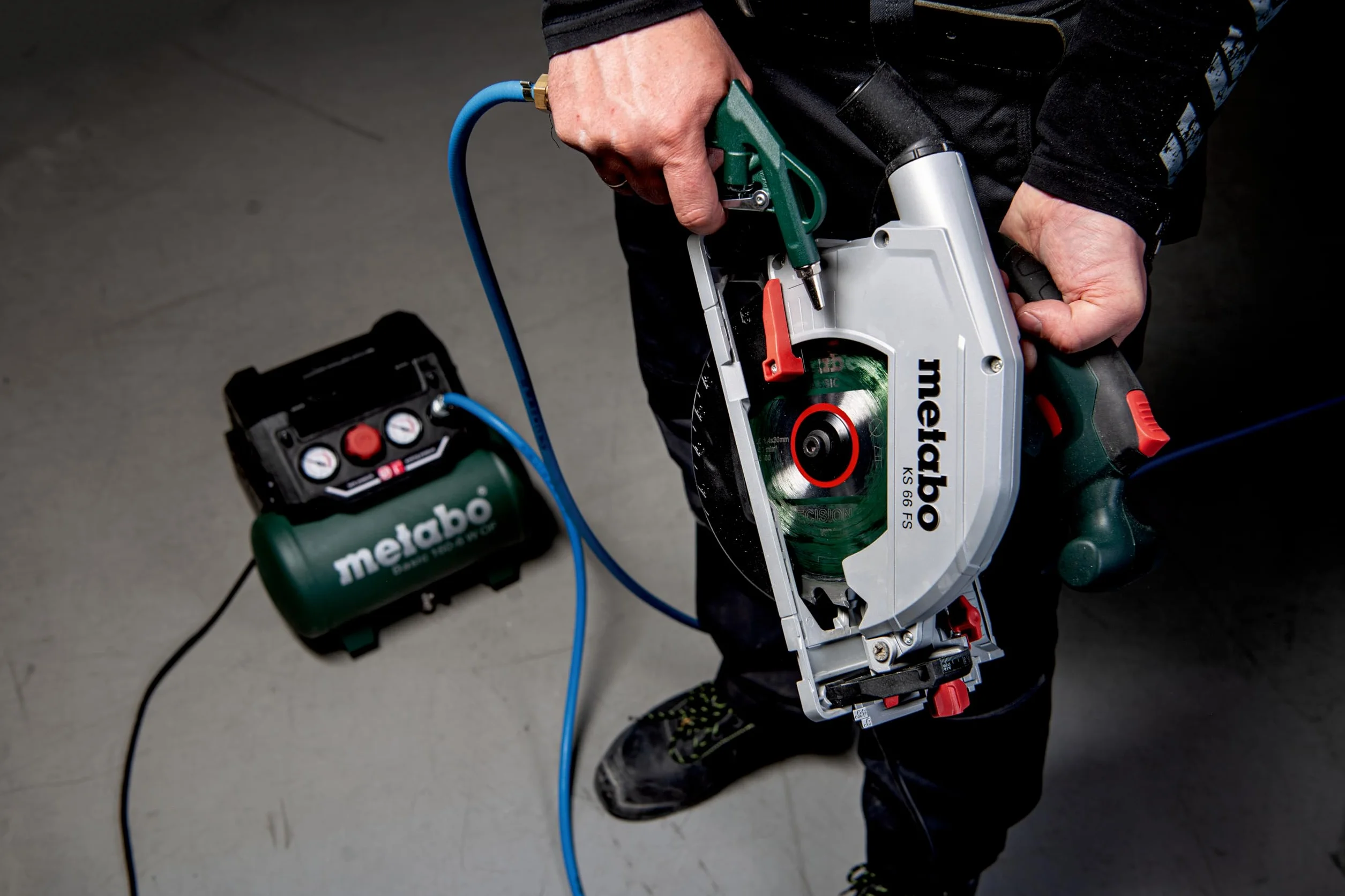 metabo Basic 160-6 W OF Compresseur à Piston Sans Huile, 6l, 8 Bar