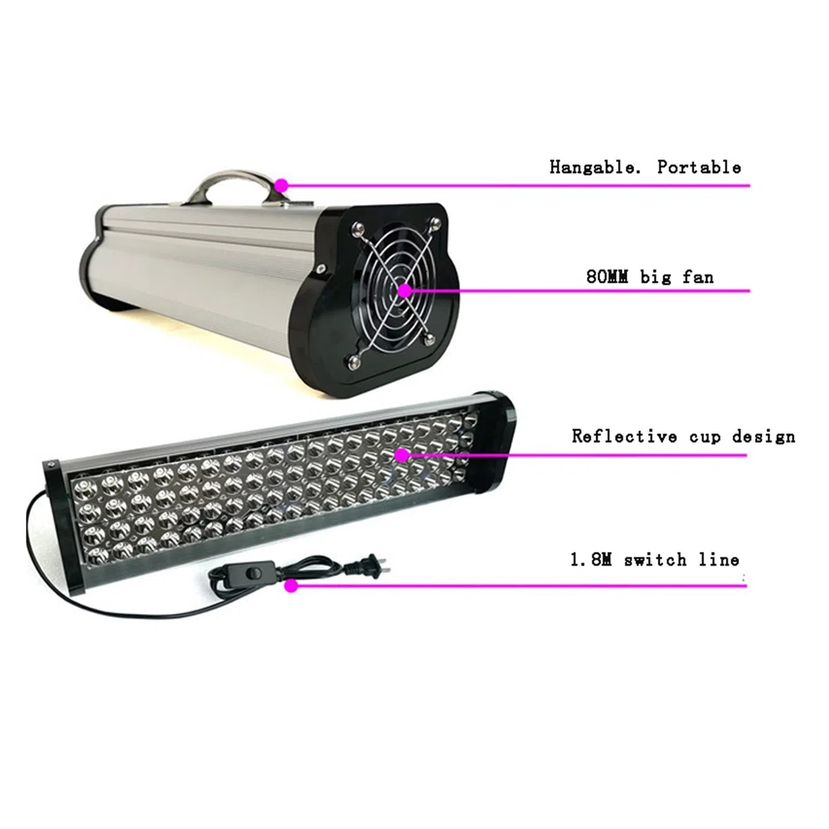 Projecteur LED 400W LED Lampe de polymérisation colloïdale UV Portable tête d'impression imprimante Photo à Jet d'encre durcissant 395nm COB Lampe à LED UV Lumières menées de Paysage d'étape(405nm)