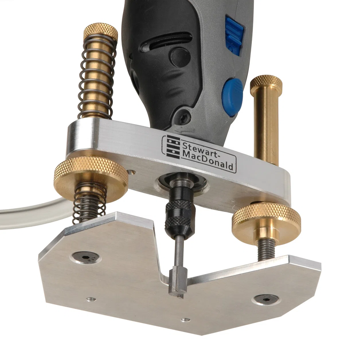 StewMac - Base de Défonceuse de Précision, Base Réglable pour Outils Rotatifs, Incrustations, Rainures de Frettes et Réparation de Guitare