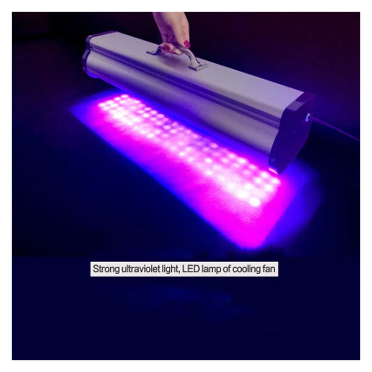 Projecteur LED 400W LED Lampe de polymérisation colloïdale UV Portable tête d'impression imprimante Photo à Jet d'encre durcissant 395nm COB Lampe à LED UV Lumières menées de Paysage d'étape(405nm)