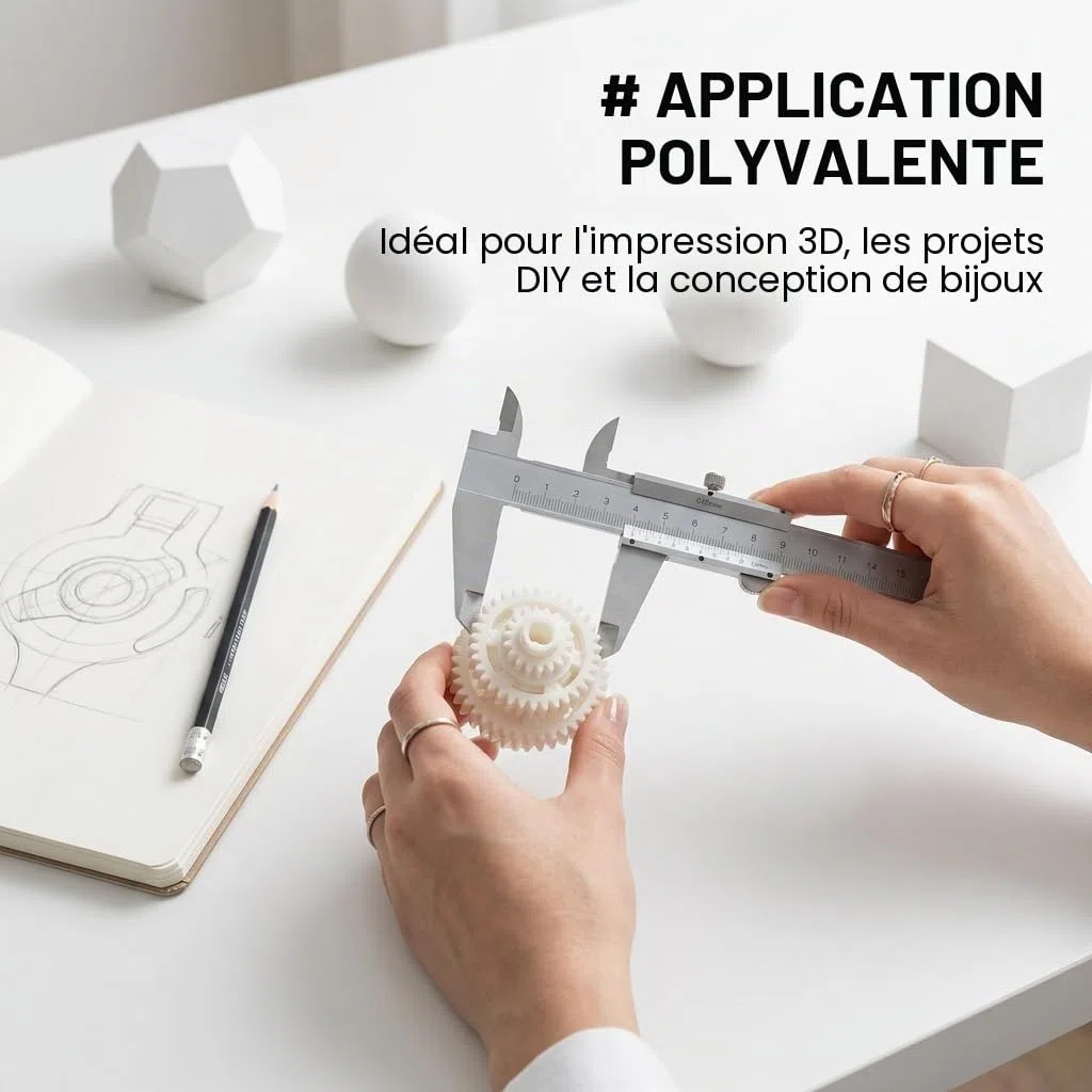 Pied à Coulisse 0-150mm Précision 0,02mm en Acier Inoxydable Vernier Mécanique Outil de Mesure Professionnel pour Bricolage Industrie et Atelier Calibre à Coulisse avec Étui de Rangement Robuste