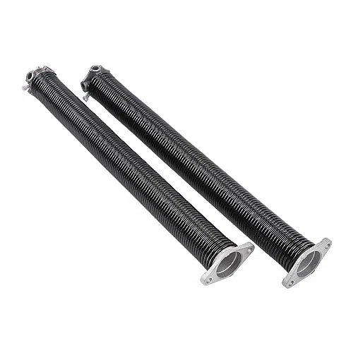 Ausla 2 Ressorts de Torsion pour Porte de Garage de 2 Pouces, Fabriqués en Bobine d'Acier et Baril en Aluminium, Minimum 18 000 Cycles pour Remplacement et Installation Familiale (11x70cm)