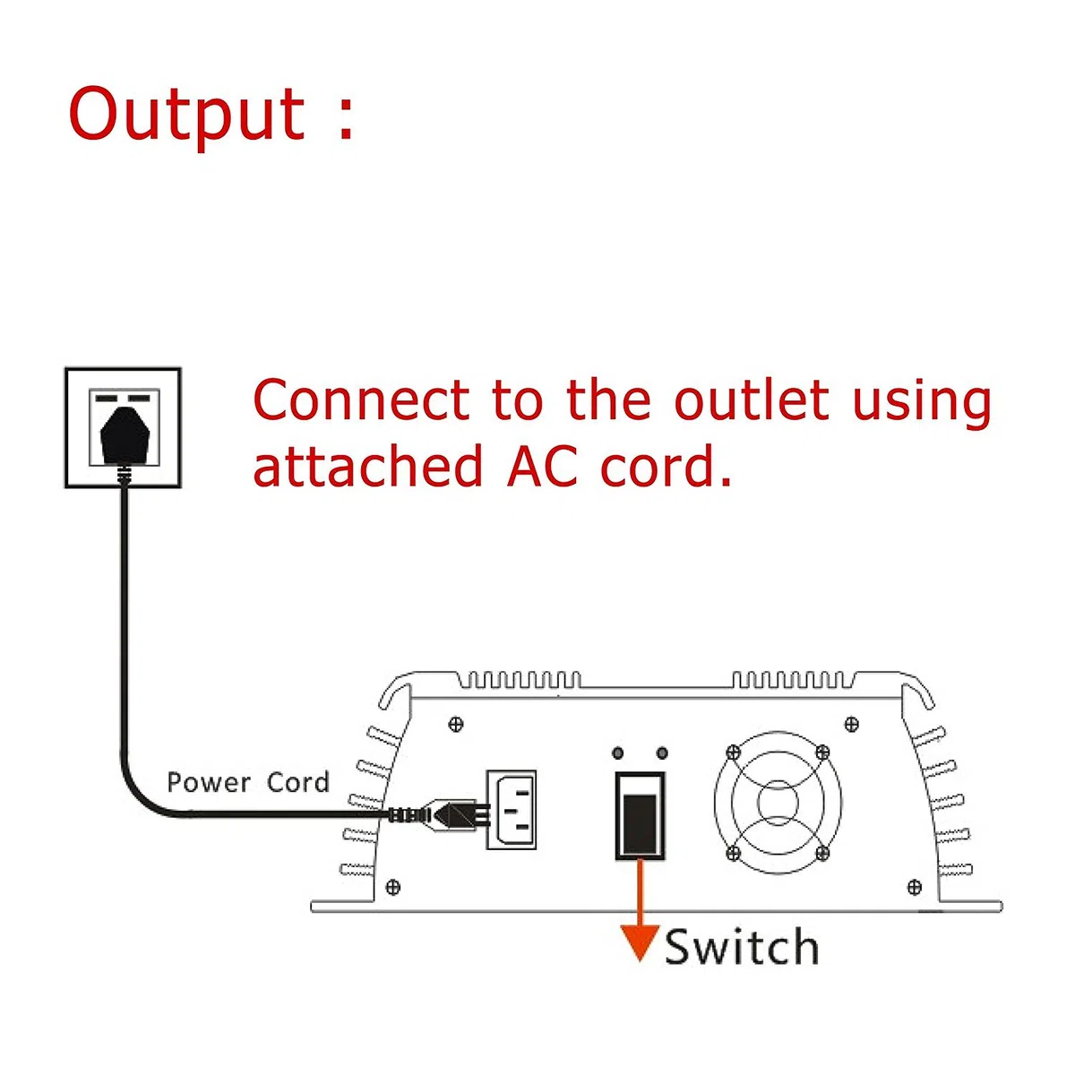 Y&H 1400W Onduleur solaire MPPT Onde sinusoïdale pure DC15-28V Entrée solaire pour panneau solaire 12V. AC190V-260V sortie pure connexion au réseau à onde sinusoïdale