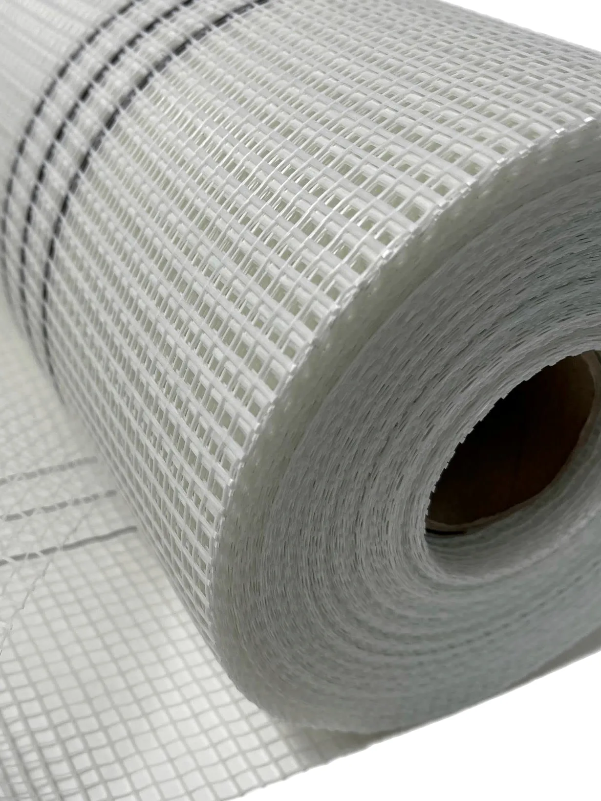 Lot de 3 rouleaux de tissu en fibre de verre 165 g/m² Blanc 4 mm x 4 mm