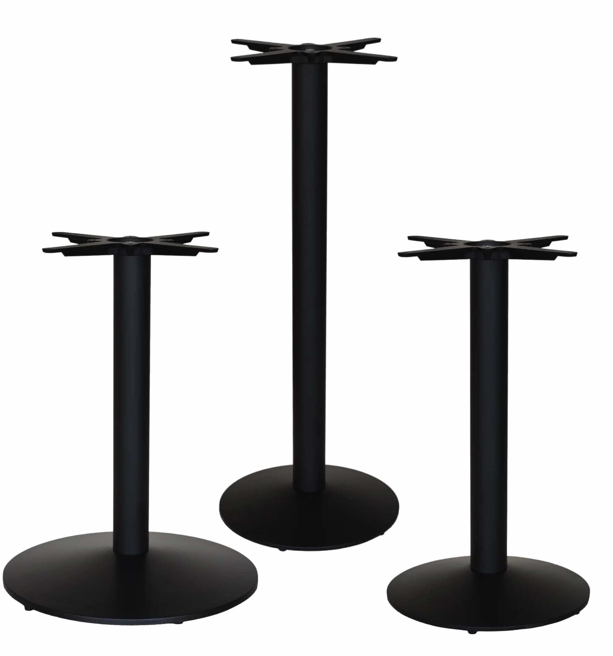 ZStyle Base de table – Pied de table – Pied – Métal – Table basse – Base ronde – Pour Bar Restaurants Catering Bistrot – Pied central – Intérieur/Extérieur (G756 : diamètre base 55 cm/h 73 cm)