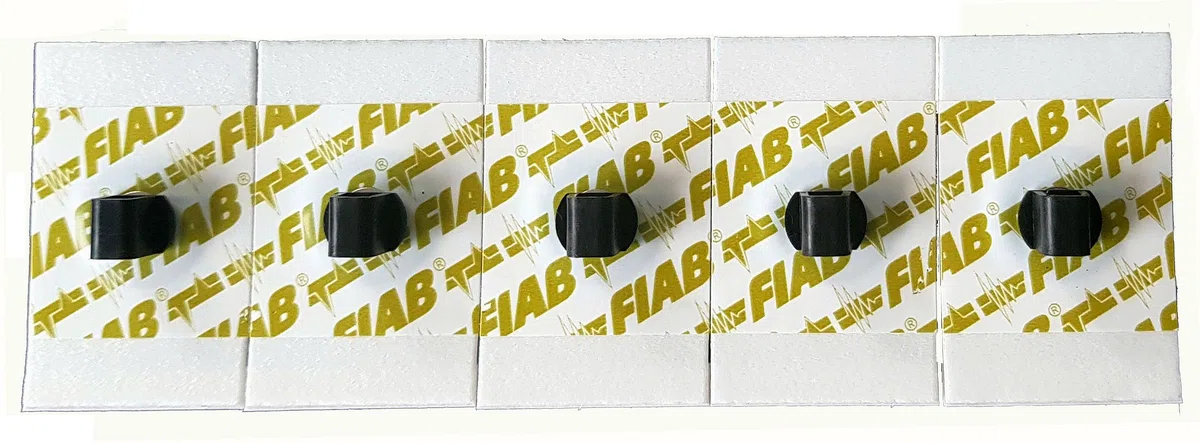 FIAB - Électrodes universelles pour ECG jetables, 28-44 mm, rectangulaires adultes, sans latex, boîte de 1000, 33372