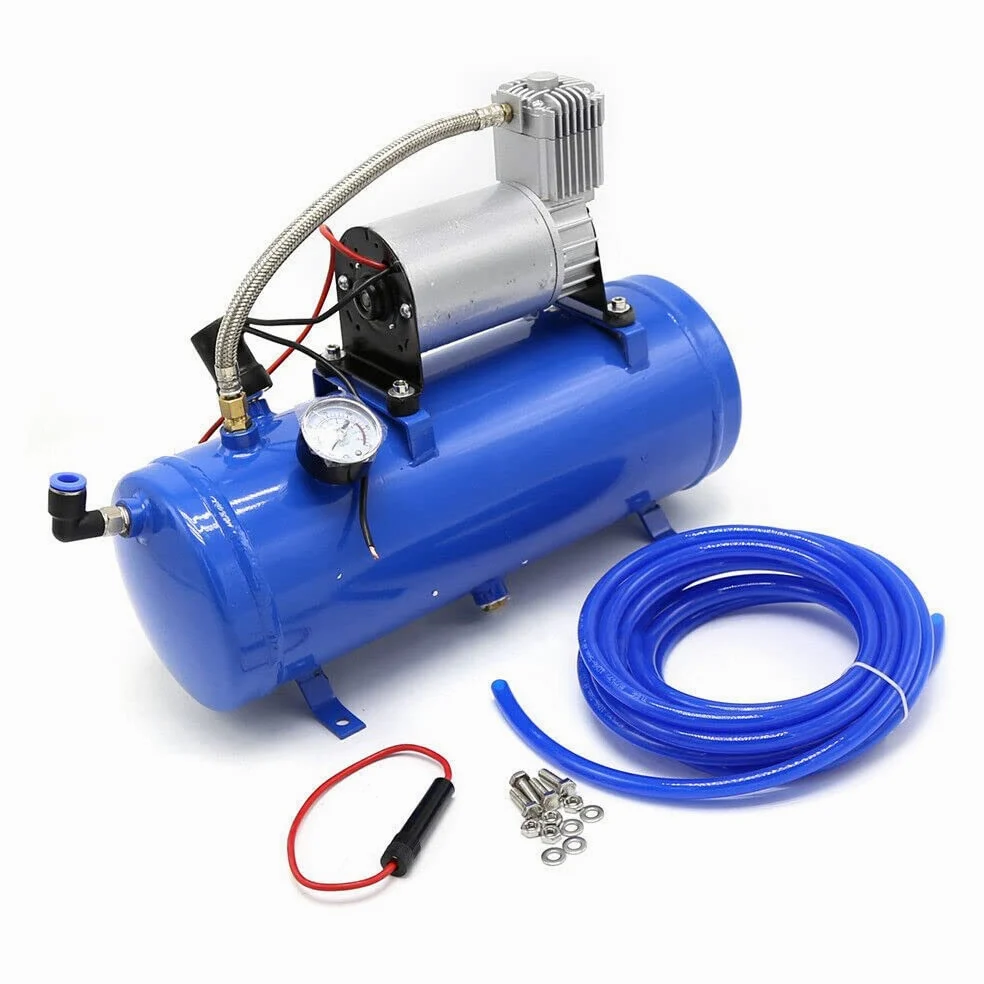 Compresseur d'air 12 V avec réservoir de 6 l pour kit klaxon