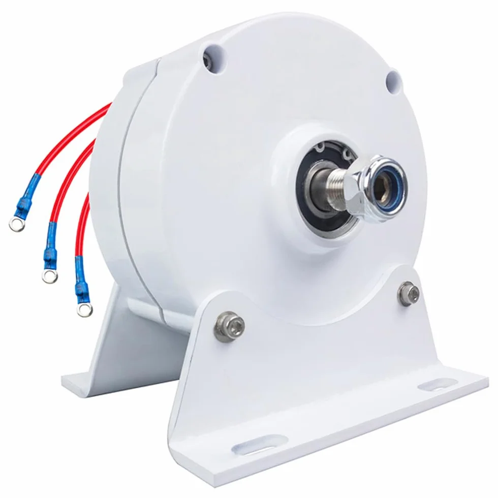 Générateur magnétique permanent 600 W 12 V, 24 V, 48 V, 750 tr/m, 3 phases, sans engrenage, générateur de courant alternatif, terre rare NdFeB, moteur électrique, éolienne, avec redresseur