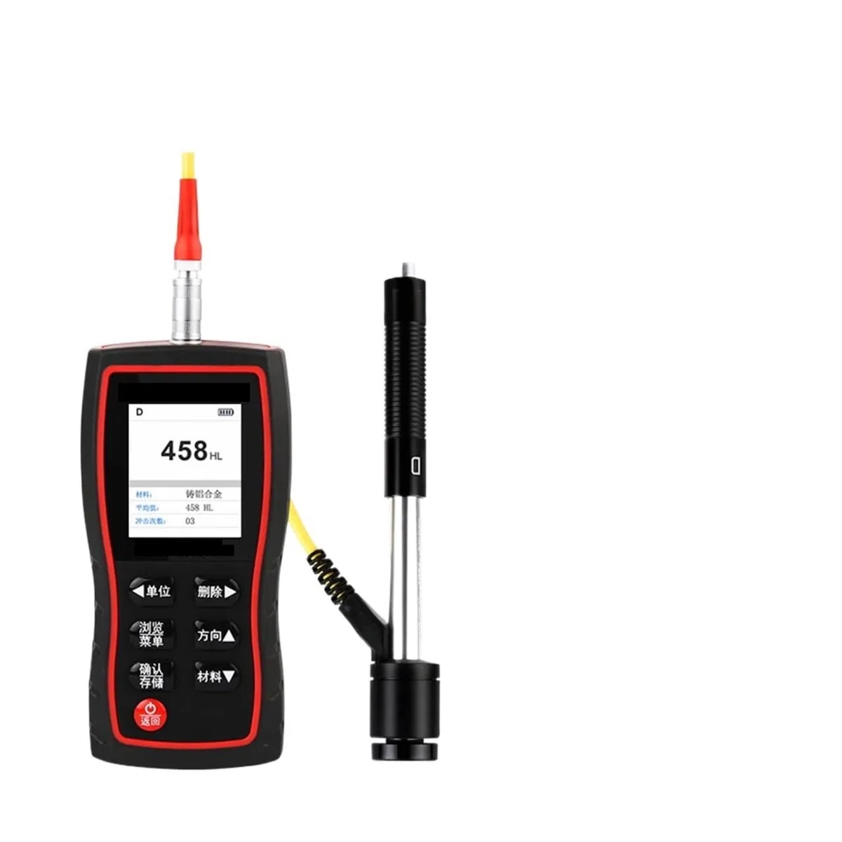 Testeur de dureté, Testeur de dureté Leeb, instrument test des métaux industriels(E)