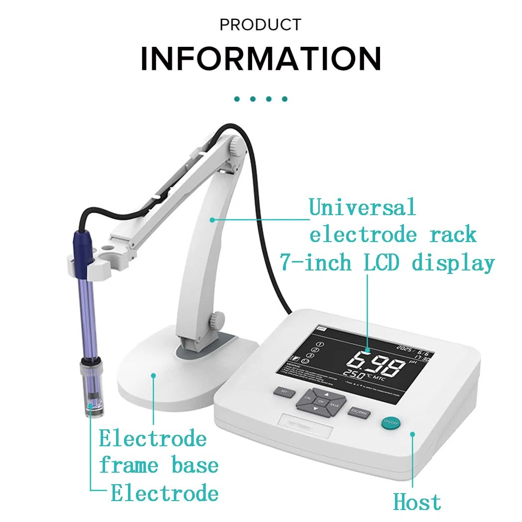 PH mètre pour test de qualité de l'eau, testeur de température PH/ORP/haute précision, étalonnage automatique de 1 à 3 points, stockage de 200 ensembles de données pour la recherche et l'industrie