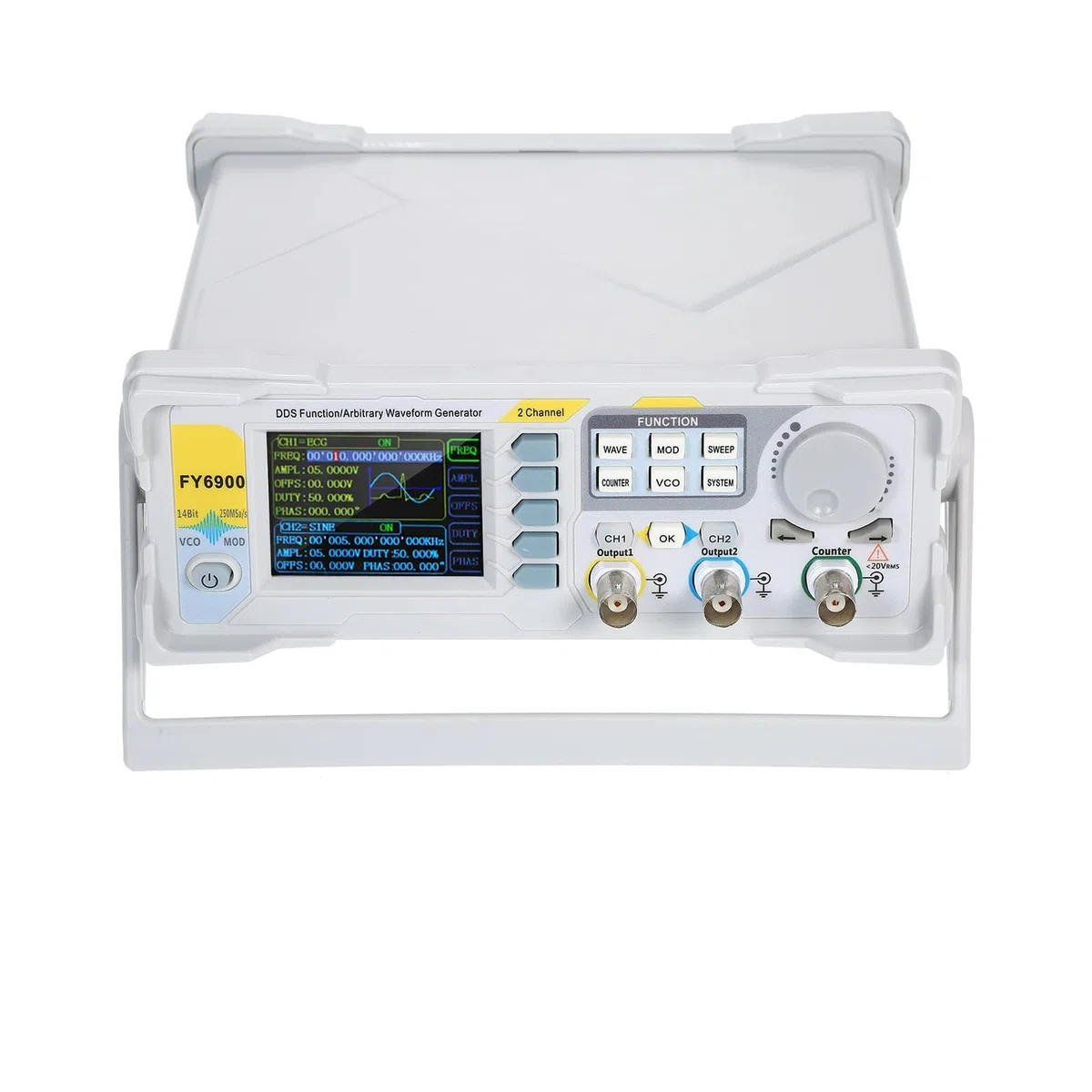 Module 20/60/100 MHz générateur de Signal DDS numérique Forme d'onde Source d'impulsion Compteur fréquence 300MSa/s,Haute sensibilité(6900 100MHz)