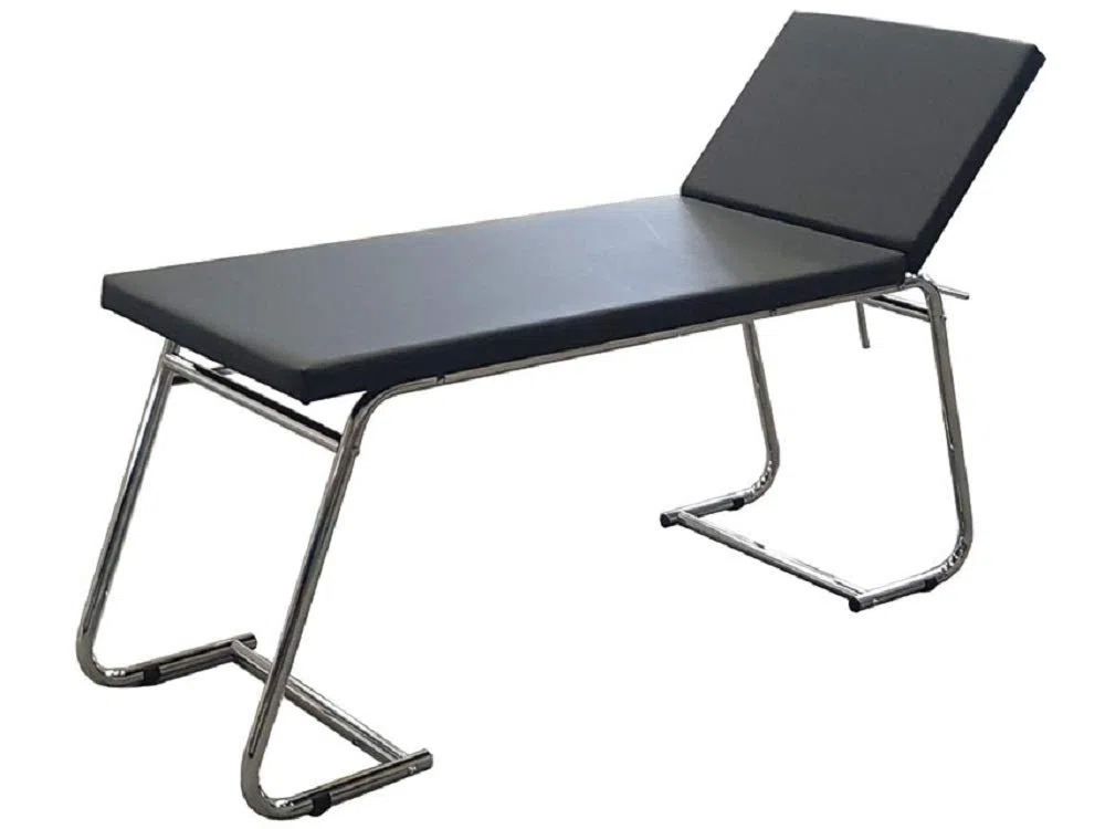 GIMA, Lit d'examen médical Gima, capacité 120 kg, matelas noir